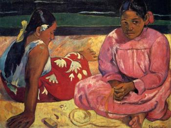 保羅 高更 Two Women on the Beach